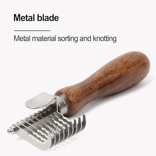 undercoat rake for dogs, detangling brush for long hair pets, furminator for dogs, pet grooming supplies, ergonomic detangler for pets hair - Image 5
