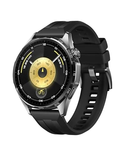 HUAWEI Watch GT 6 GPS 46mm Smartwatches, 1.47 Inch AMOLED Display, Up to 21 Days Battery Life, Professional Cycling, Compatible with iOS and Android, ECG Analysis, Black - Image 2