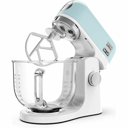 Kenwood KMX745APB kMix Pastry Mixer with 5L Glass Bowl, Stainless Steel K Whisk and Kneading Accessory, Ideal for Baking - Image 3