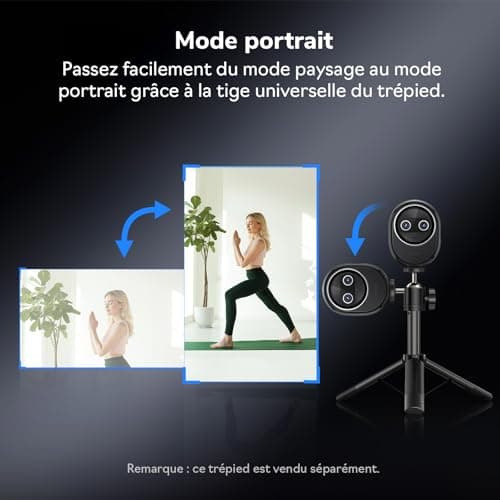 eMeet Piko+ 4K Webcam, World's First AI-Powered 4K Webcam with Dual Camera and AI Autofocus, 1/2.55" Sony Sensor, 3 Microphones and 3 Sound Modes, Ideal for Live Streaming - Image 7