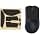 kwmobile Non Slip Pads Compatible with Razer DeathAdder V3 Pro Mouse Stickers - PU Leather Gaming Mouse Grip - Black - Image 2