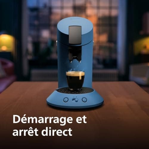 Senseo Original Plus Coffee Pod Machine, Coffee Boost Technology, 2 Cups at a Time, Recycled Plastic, Peacock Blue (CSA210/00) - Image 4
