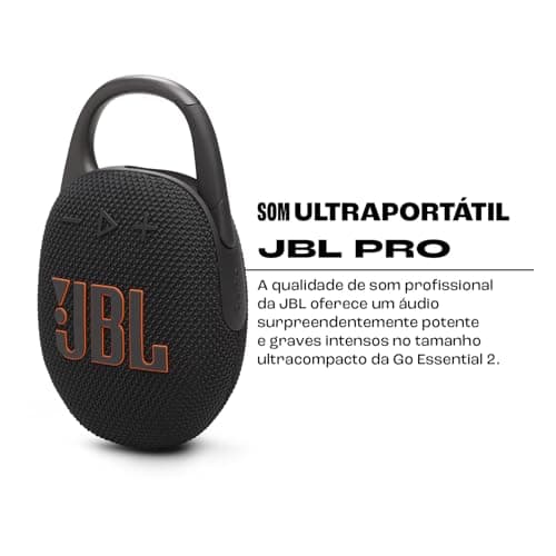 JBL Clip 5, Enceinte Bluetooth ultra-portable, mousqueton intégré, son JBL Pro, basses percutantes, 12 heures d'autonomie, fonction Playtime Boost, résistante à l'eau et à la poussière IP67, en noir - Image 3
