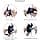 1 Paire Coussinets d'oreille Noir Remplacement en Mousse de Cuir Protéiné Compatible avec Sennheiser HD25 HD25-II HD25SP HD25SP-II Écouteurs - Image 6
