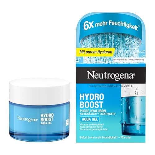 Neutrogena Hydro Boost Aqua Gel Moisturizing Face Cream with Hyaluronic Acid, Amino Acids and Fast Absorbing Electrolytes for Normal & Combination Skin 50ml - Image 3