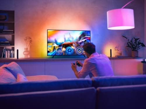Philips Hue Lightstrip Play Gradient for 65 inch TV, Ambilight Strip for Sync Light with Screen, LED Strip Compatible with Alexa, Google Assistant and Apple Homekit - Image 5