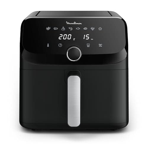 Moulinex Easy Fry Mega, compact air fryer, Mono drawer 7.5 L, Up to 8 people, 8 programs, black EZ8558F0 - Image 3