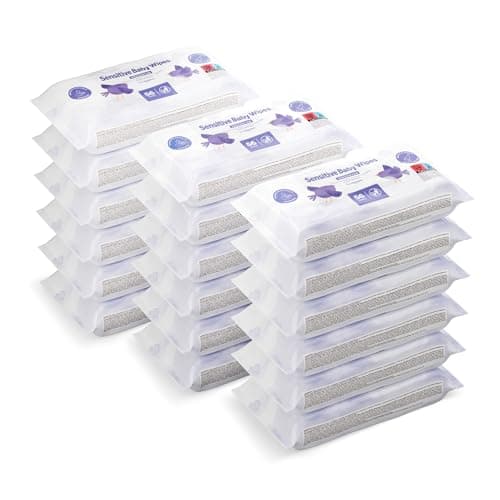 by Amazon Sensitive Baby Wipes, 1008 Wipes, Unscented, 18 Packs of 56 (Formerly Mama Bear Brand, Same Product) - Image 3