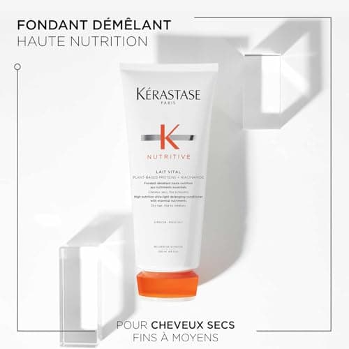 KÉRASTASE Nutritive - Vital Milk - Detangling Conditioner with Essential Nutrients - +85% Immediate Hydration for up to 72 hours* - Niacinamide & Vegetable Proteins - Dry & Fine Hair - 200 ml - Image 4