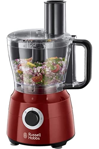 Russell Hobbs 24730-56 Multifunctional Food Processor [Blender/Blender/Grinder/Cutter/Grater/Beater] Desire Red (Including Mixers + Accessories Compatible with Dishwasher, 2 Speed, 600W) - Image 3