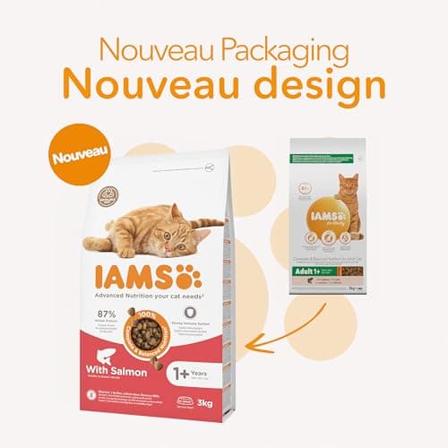 IAMS Salmon Dry Food for Adult Cats 3 kg - Image 4