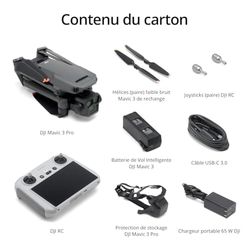 DJI Mavic 3 Pro with DJI RC (Remote Control with Screen), Three-Camera Headlight Drone with Hasselblad CMOS 4/3 Camera, 43 min Flight Time and HD Video Transmission 15km - Image 7