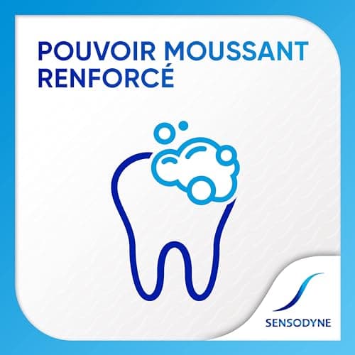 SENSODYNE - Dentifrice Soin Blancheur - Cliniquement Prouvé pour Soulager la Sensibilité Dentaire - Aide à Eliminer les Taches Dentaires Pour des Dents Plus Blanches - 6 x 75 ml - Image 9