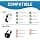 Adhiper Arctis 7pcs Foam Ear Pads Ear Pads for SteelSeries Arctis Pro/Arctis 9X/Arctis 7/Arctis 5/Arctis 3/Arctis 1 Gaming Headset Breathable Mesh (Black) - Image 3
