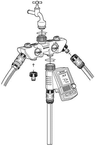 Gardena Distribuidor, Estándar, Sélecteur 4 circuits - Image 6