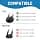 Adhiper WH-CH710N Soft Protein Leather & Memory Foam Replacement Ear Pads Compatible with Sony WH-CH700N, WH-CH710N, WH-CH720N Headphones - Image 3