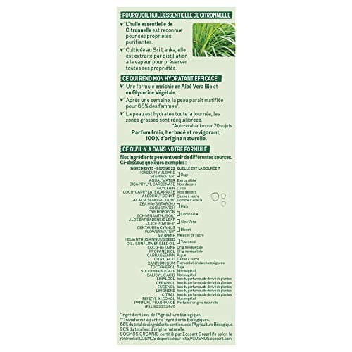 Garnier Bio - Soin Hydratant Rééquilibrant - Citronnelle Rafraîchissante - Peaux Normales à Mixtes - Lot de 2 x50 ml - Image 3