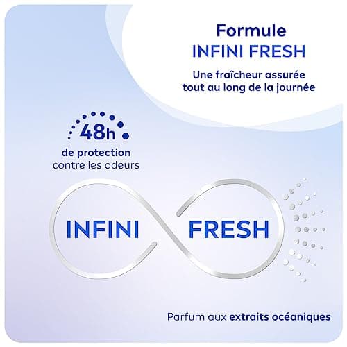 NIVEA Bille Fresh Natural 0% (1 x 50 ml), déodorant femme efficacité 48 hrs, anti transpirant aisselles fraîcheur longue durée, antiperspirant sans aluminium - Image 6