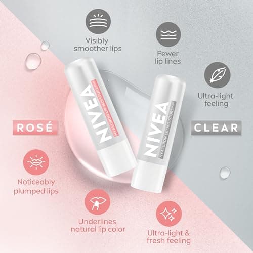 NIVEA Hyaluron Lip Moisture Plus Rose Baume à lèvres hydratant 5,2 g - Image 8