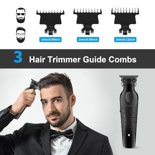 KEMEI 2299 Professional Cordless Hair Clipper Men Electric Male Beard Trimmer T Blade Zero Gap For Men - Image 8