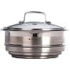 Le Creuset Steamer Basket, Stainless Steel 3-ply, With Glass Lid, Suitable for Saucepans and Saucepans 16/18/20 cm, Silver,962019000001000 - Image 4