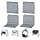 playvital Support for PS5 Controller/Console/Headset, Door for PS4 Controller Stand Holder for Nintendo Switch Pro for Xbox Wireless Headset, Fold Base Base 4 PCS-Grey - Image 2