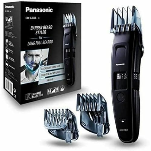 Panasonic - Personalcare ER-GB86-K503 | Tondeuse barbe - Spécial barbes longues 58 Réglages 3 accessoires 50 min d'autonomie Charge en 1 heure Wet & Dry Moteur Torque Noir - Image 2