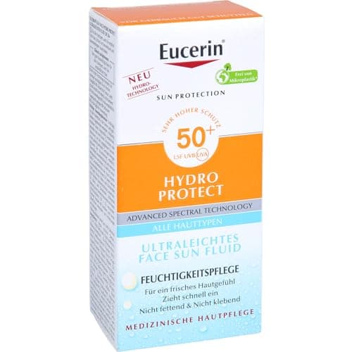 Eucerin Hydro Protect ultraleichtes Face Sun Fluid LSF 50+, 50 ml Crème - Image 6