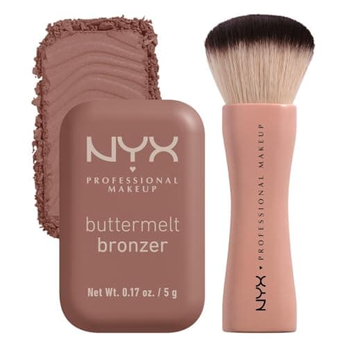NYX PROFESSIONAL MAKEUP - Cream Bronzer - Body and Face Use - Buttermelt Bronzer, Shade : Butta Biscuit - Image 2