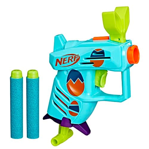 Nerf Elite 2.0 Easter Egg Hunt Gun, 2 Nerf Elite Darts, Shoot To Prime, Foam Spring Toy for 8 Year Old Boys and Girls - Image 2