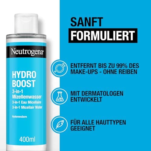 Neutrogena Hydro Boost Eau micellaire – Nettoyage efficace et doux du visage – 400 ml - Image 6