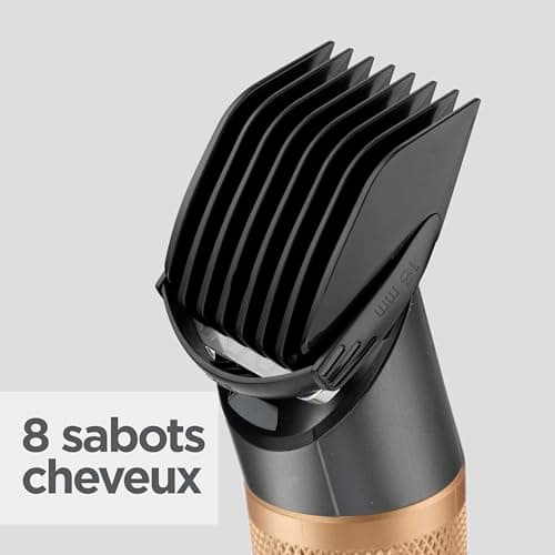 BaByliss - E987E - Tondeuse cheveux Graphite Precision - Lame en graphite ultra-durable - Utilisation avec ou sans fil - 26 hauteurs de coupe et 8 sabots cheveux - Rapidité et efficacité de coupe. - Image 7