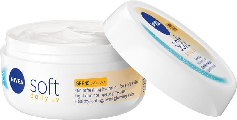 NIVEA Crème Hydratante Intense Douce et légère avec Huile de Jojoba et Vitamine E pour Visage, Corps et Mains Protection SPF 15, 200 ml - Image 4