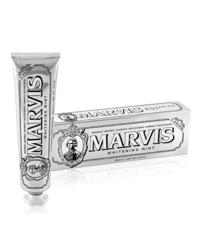 Marvis Whitening Toothpaste, Mint, 85 ml, Promotes Natural Teeth Whitening, Antiplaque Toothpaste, Long-lasting Freshness - Image 4
