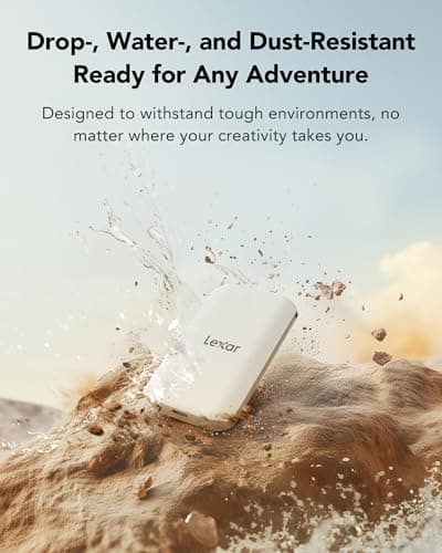 Lexar ES5 Portable Solid State Drive 2TB USB 3.2 Gen2x2 with Up to 2000MB/s Read and Write IP65 Protection Magsafe Phone SSD Compatible with Apple ProRes 4K (iPhone 15/16) and Galaxy S25 8K - Image 7