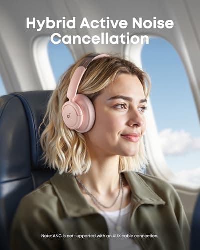 Soundcore by Anker Q30 Active Hybrid Noise Cancelling Wireless Bluetooth Headphones, Multiple Modes, Hi-Res Sound, EQ in App, 40 Hour Battery Life, Quick Charge, Comfort Earpads, Multi-Point - Image 4