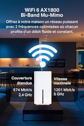 TP-Link 5G Router, AX1800Mbps WiFi Router, 3 Gigabit Ports, Dual Band MU-Mimo, EasyMesh, Connects up to 64 Devices, Plug-and-Play, Compatible with all carrier SIM Cards, Archer NX200 - Image 4
