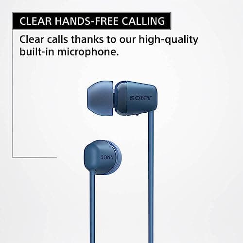Sony WI C100 Écouteurs Intra-Auriculaires sans Fil Bluetooth avec Microphone intégré Noir Taille S (Reconditionné) - Image 7
