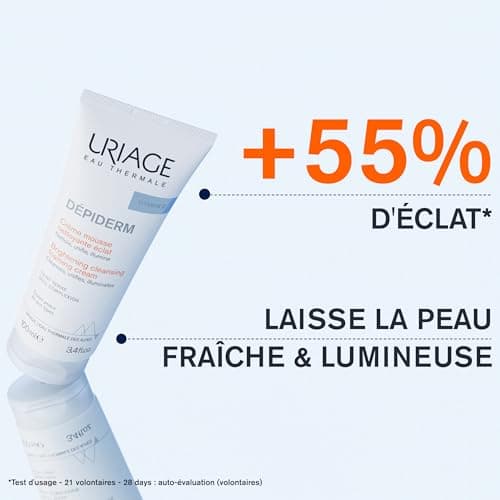Uriage Dépiderm Crème Mousse Nettoyante Visage Éclat 100 ml - Nettoie, Unifie, Illumine le Teint Terne - Corrige et Prévient les Tâches - Puissance de la Technologie Mela & Vitamine C - Image 5