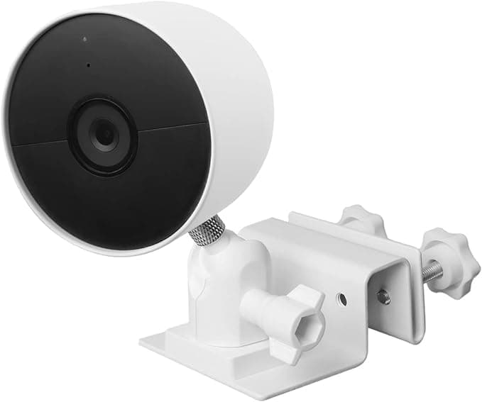 Google HOLACA Gutter Mount for Google Nest Cam Battery Operated - Perfect Perspective - Greater Height for Your Nest Security Camera System