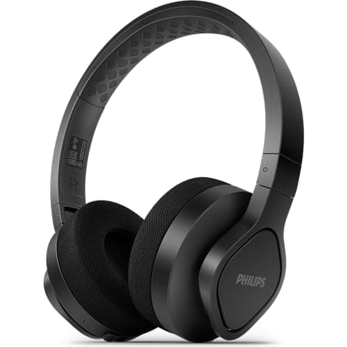 Philips Audio A4216BK/00 Casque Sport Bluetooth sans Fil (35 Heures d'Auxtonomie, Protection Ip55, Coques Aérées, Coussinets Lavables) Noir - Image 3