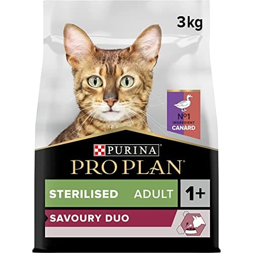 PURINA PRO PLAN | Savoury Duo | Complete Food for Sterilised Adult Cats | Promotes Urinary Well-Being with High Protein Content | Rich in Duck and Liver | Dry Food | Bag | Pack of 4 x 3 kg - Image 2