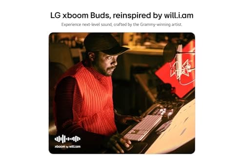 LG, xboom Buds Plus, Wireless Bluetooth Headphones, Bluetooth Headphones, Noise Cancelling, Wireless Headphones, Sports Bluetooth Headphones, In-Ear Earphones, White - Image 4