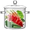 Clear Glass Kitchen Pot Heat Resistant Cooking Pot Cooking Pot Cooking Kitchen Multi-function Instant Instant Pot for Kitchen Restaurant, with Handle for Kitchen - Image 3