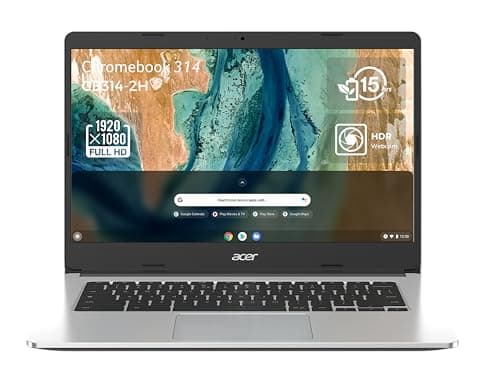 ACER Chromebook 314 CB314-2H-K6CV Ordinateur Portable 14'' HD, PC Portable (MTK MT8183, RAM 8 Go DDR4X, 64 Go eMMC, Arm Mali-G72 MP3, Chrome OS) - Clavier AZERTY, Laptop Gris - Image 2