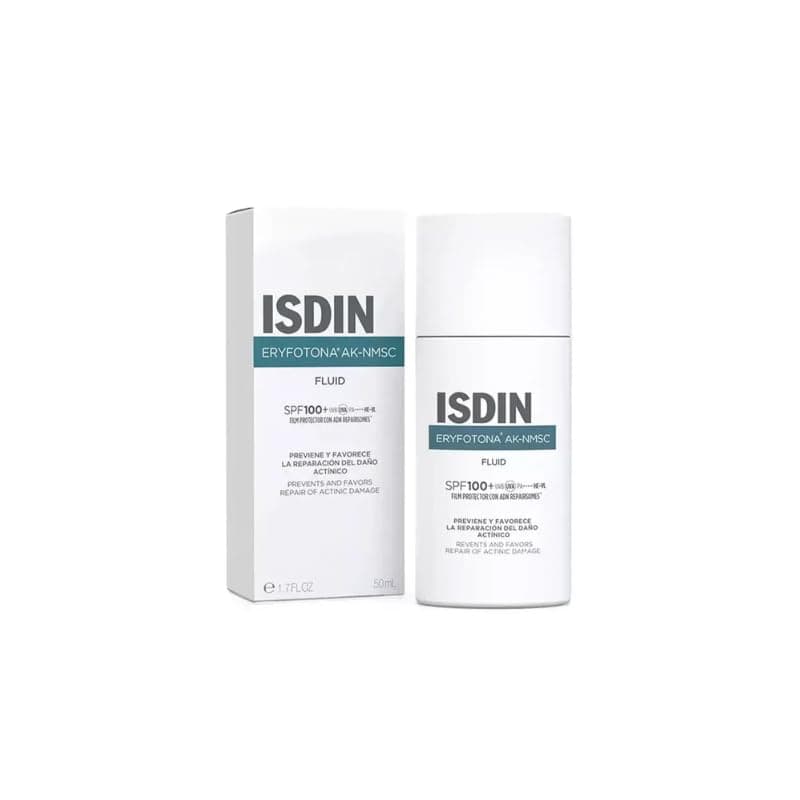 ISDIN Eryfotona AK-NMSC Sun Cream SPF 100+ (50ml) | Preventive and Protective Treatment Associated with Actin Keratosis (AK) | Fusion Fluid Texture - Image 2