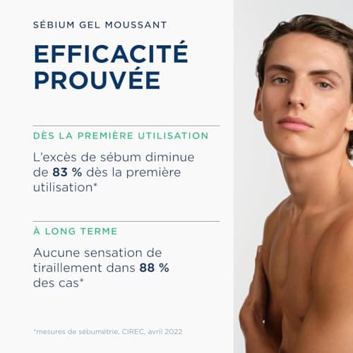 BIODERMA Sébium Gel Moussant – Nettoyant purifiant doux – Élimine l’excès de sébum et les impuretés – Peaux mixtes à grasses – Prescrit par des dermatologues – Flacon-pompe 500 ml - Image 6