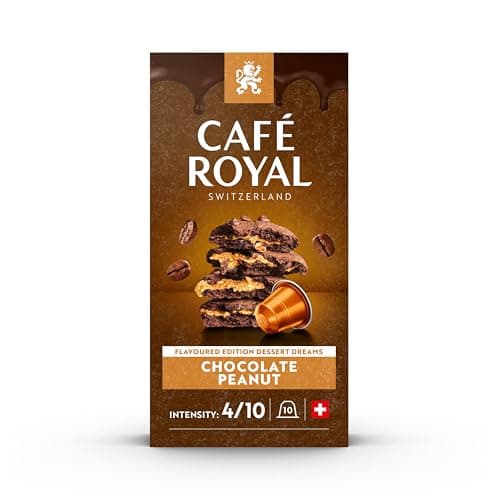 Café Royal Chocolate Peanut Limited Edition Nespresso Compatible Coffee Capsules, Chocolate & Peanut 4/10 Intensity, 100 Capsules - Image 3