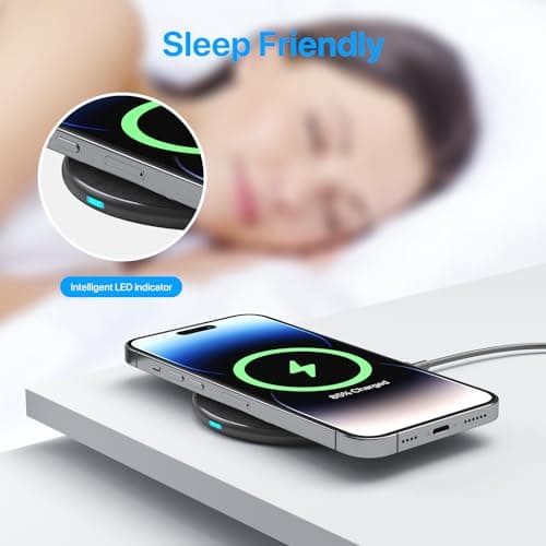 20W Max Wireless Charger, Fast Wireless Charger, Wireless Charging Dock, Inductive Charging Station Compatible with iPhone 11/12/13/14/15/Samsung Galaxy S23/S22/S21/S20/S10. - Image 9