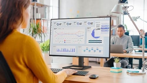 Philips 27E1N1800AE - Moniteur Ultra HD 27 pouces, haut-parleur, réglable en hauteur, HDR10 (3840x2160, 60 Hz, HDMI 2.0, DisplayPort 1.4) noir - Image 7